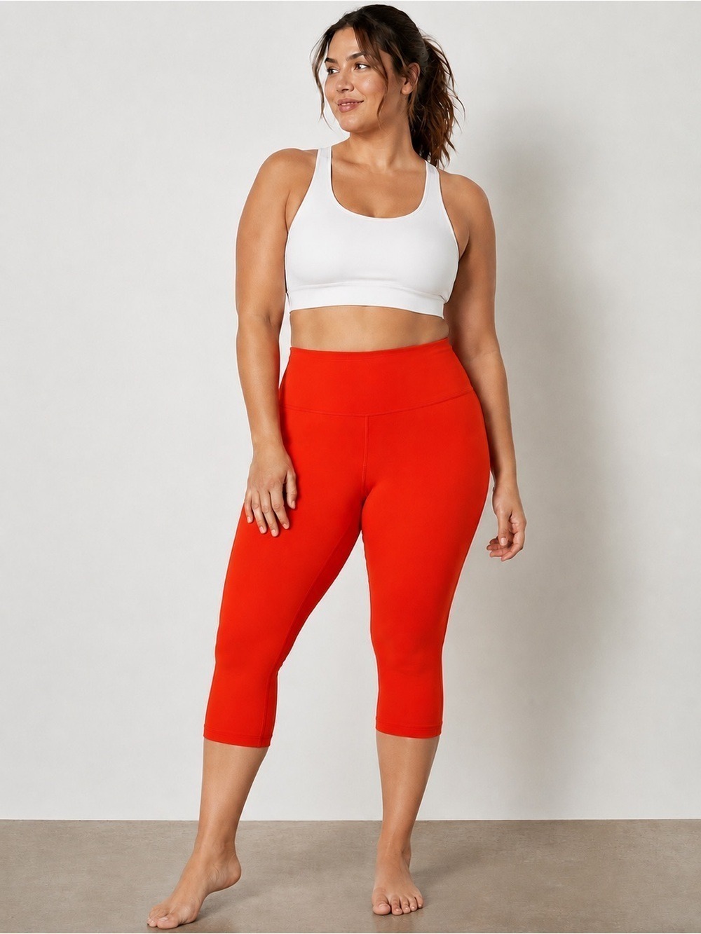 NWT Lululemon Align HR Crop 23” Solar Orange Nulu Leggings Size 12